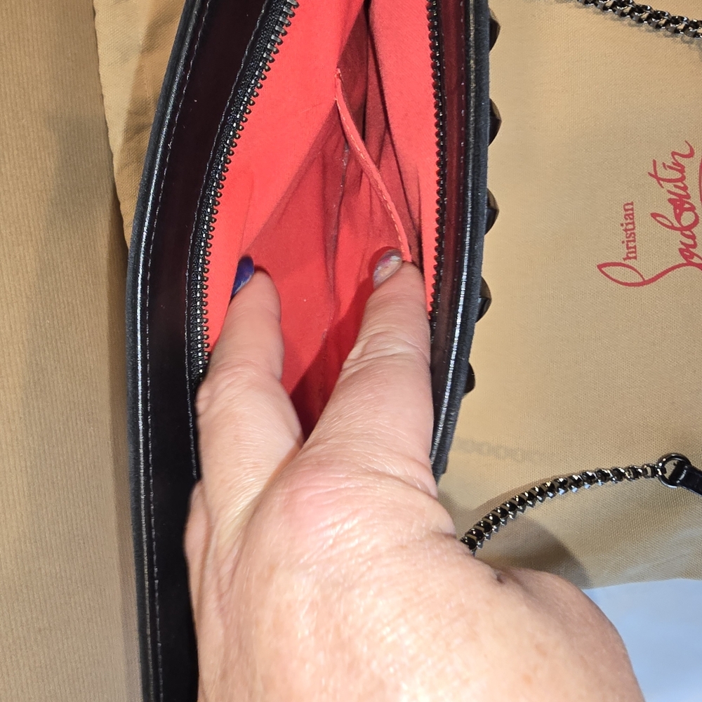 Christian Louboutin Black Clutch with Multicolor Studs - Picture 5 of 13